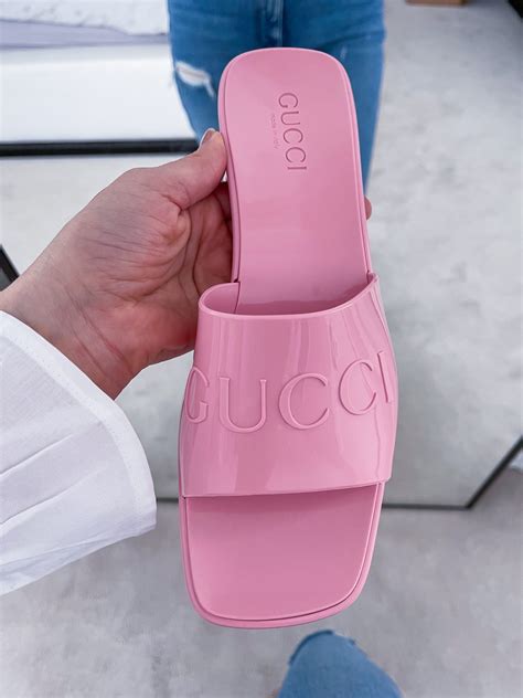 gucci jelly sandals|gucci unisex sandals.